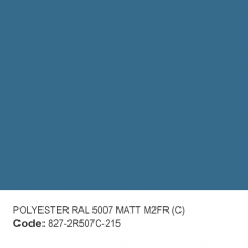 POLYESTER RAL 5007 MATT M2FR (C)